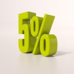 Percentage Sign, 5 Percent Stock Photo