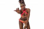 Samba Dancer Inviting You To Dance With Her Stock Photo