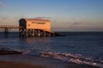 Sunset At Selsey Bill Stock Photo