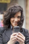 Smiling Young Lady Stock Photo