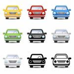 Car Icons  Stock Photo