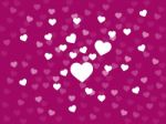 Bunch Of Hearts Background Shows Loving Couple Or Passionate Mar Stock Photo