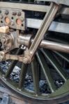 Wheel Of U Class Locomotive At Sheffield Park Station Stock Photo