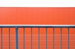 Modern Steel Railing Stock Photo