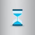 Hourglass Flat Icon   Illustration  Stock Photo