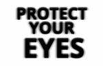 Black And White Protect Your Eyes Illustration Background Stock Photo