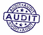 Audit Stamp Stock Photo