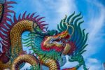 Dragon Chinese In Thailand Stock Photo