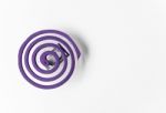 Purple Mosquito Coil Stock Photo