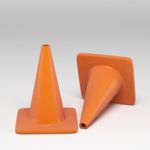 3d Traffic Cone Stock Photo