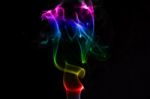 Rainbow Smoke Stock Photo