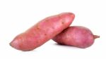 Sweet Potato Isolated On The White Background Stock Photo