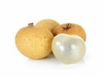 Longan Isolated On The White Background Stock Photo