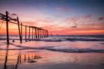 Old Wooden Bridge Stock Photo