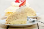 Crepe Pancake Cake Stock Photo