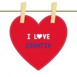 I Love Croatia6 Stock Photo