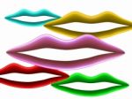 Color Lips Stock Photo