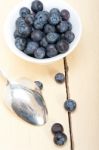 Fresh Blueberry Bowl Stock Photo