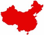 Map Of China Stock Photo