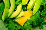 Fresh Avocado Salad Stock Photo