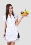 Young Waitress Stock Photo