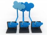 Cloud Computing Devices Stock Photo