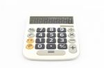 Calculator Isolated On White Background Stock Photo