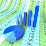 Report Graph Shows Infograph Financial And Data Stock Photo