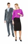 Standing Business People Stock Photo