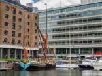 Thames Barges In St Katherine's Dock London Stock Photo