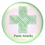 Stop Panic Represents Poor Health And Affliction Stock Photo