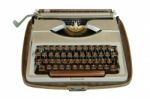 Vintage Typewriter Isolated Stock Photo