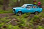 L. Lynch Driving Ford Escort Stock Photo