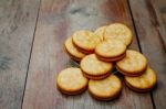 Crackers On A Table Stock Photo