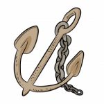 Anchor Cartoon -  Illustration Stock Photo