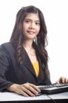 Asian Women To Work Stock Photo