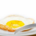 Egg Sunny Side Up Stock Photo