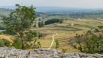 View Of The Limestone Pavement Above Malham Cove In The Yorkshir Stock Photo