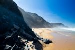 Beautiful Beach In Sagres Stock Photo