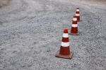 Old Traffic Cone Stock Photo