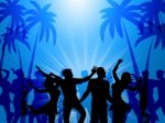 Tropical Island Represents Disco Dancing And Atoll Stock Photo