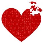 Heart Jigsaw Puzzle Stock Photo