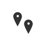 Map Point Icon  Illustration On White Background Stock Photo