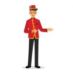 Bellboy Hotel Service Stock Photo