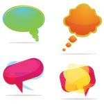 Set Of Speech Bubbles Stock Photo