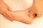 Reflexology Foot Massage Stock Photo