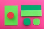 Material Design Colorful Background Stock Photo