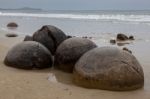 Moeraki Boulders Stock Photo