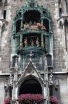 The Rathaus-glockenspiel In Munich Stock Photo