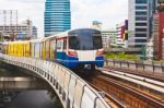 Sky Train In Bangkok Stock Photo